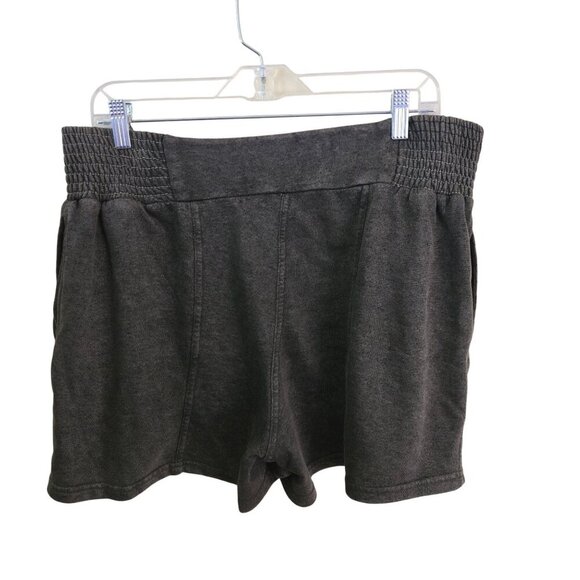 Sincerely Jules Charcoal Cotton Blend Pull On Stretch Shorts Size L - Picture 2 of 5